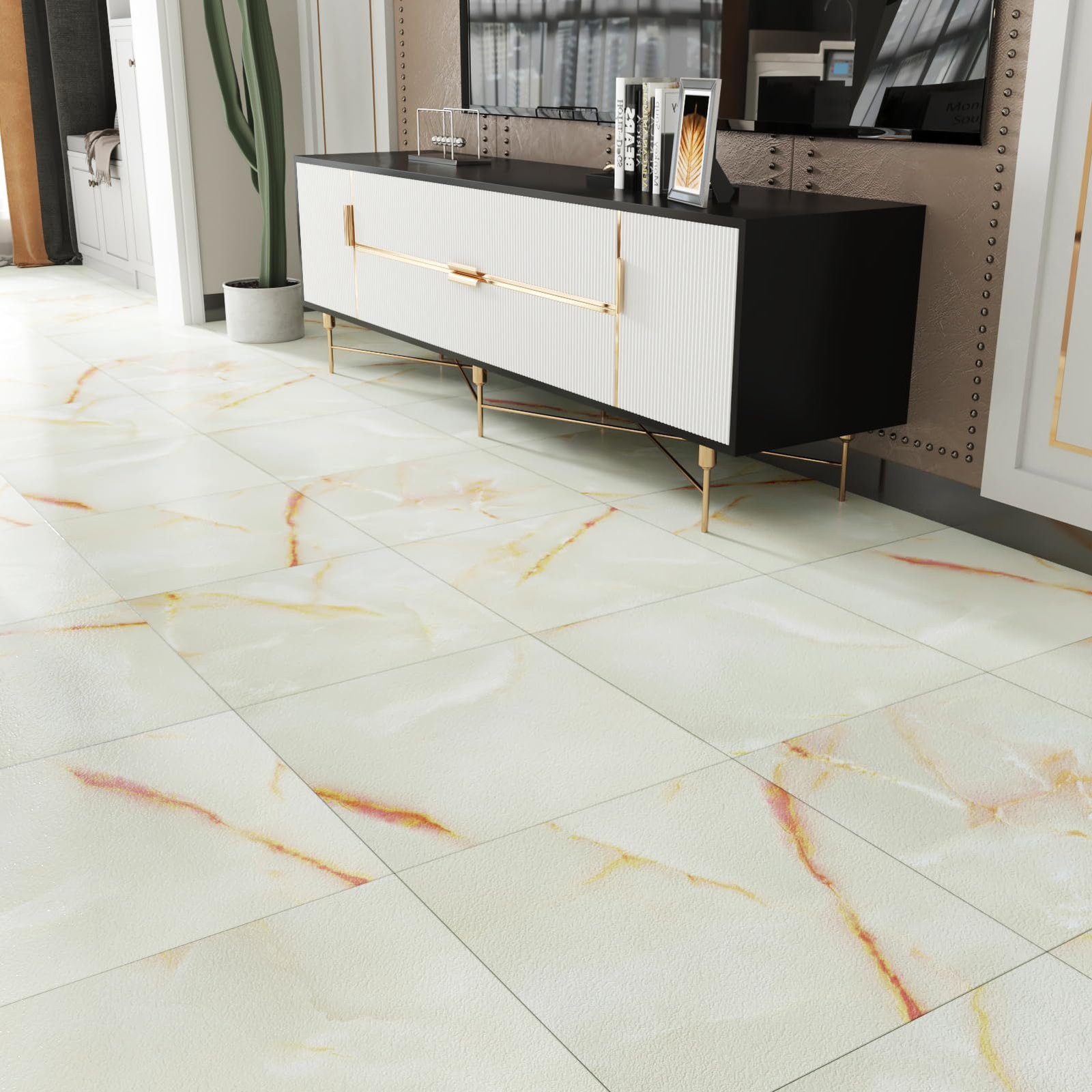 Peel and Stick Beige Tiles